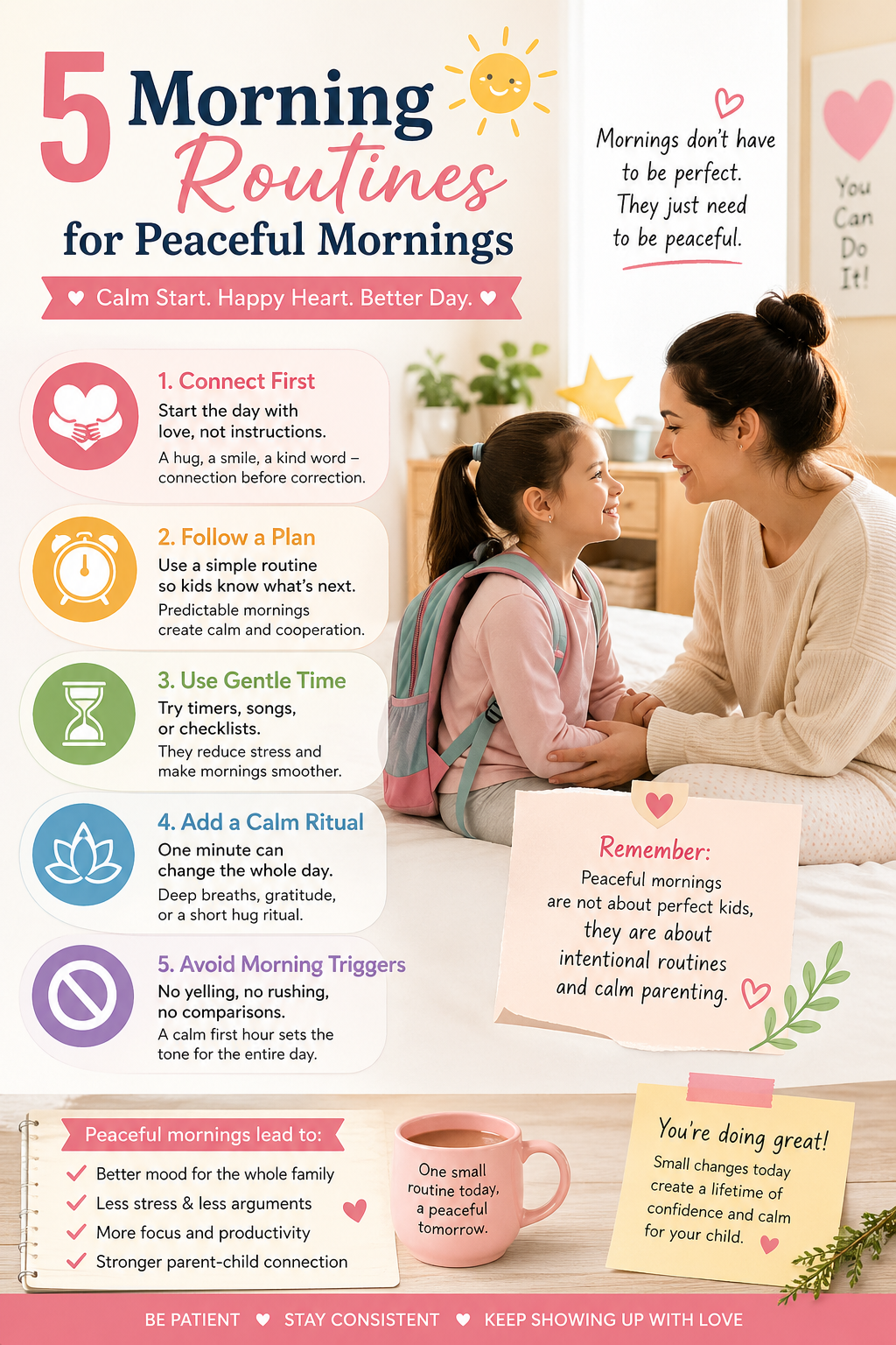 5 Morning Routines for Peaceful Mornings